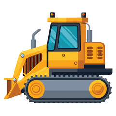 Powerful Yellow Bulldozer Heavy Construction Equipment Machine for Land Moving and Earthmoving Operations