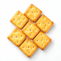 Fototapeta premium Cracker cookies isolated