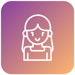 Vector Design Girl Icon Style