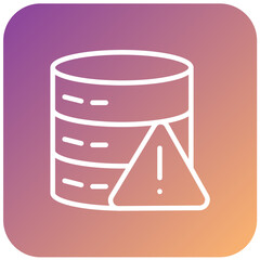 Vector Design Database Alert Icon Style