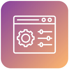 Vector Design Control Panel Icon Style