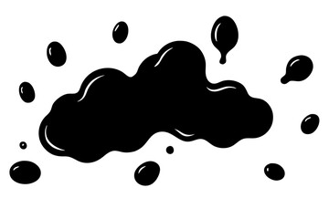 vector illustration of a splash of water silhouette vector art illustration