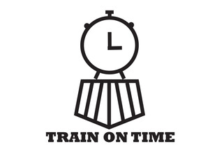 Train on time logo design for your website