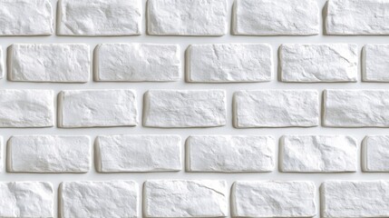 Naklejka premium White textured brick wall backdrop ideal for interior design and architectural projects