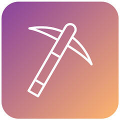 Vector Design Pickaxe Icon Style