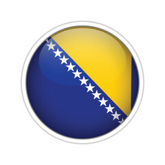 Bosnia and Herzegovina Flag Sphere Vector