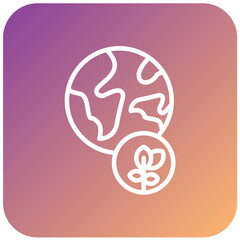 Vector Design Eco Globe Icon Style