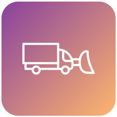 Vector Design Snowplow Icon Style