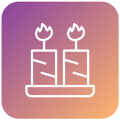 Vector Design Candle Icon Style