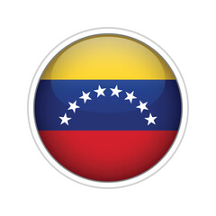 Venezuela flag as round glossy icon