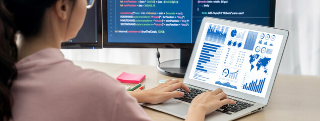 Business data dashboard provide brisk business intelligence analytic for marketing strategy planning