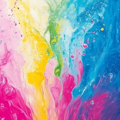 Colorful, Bright, Vibrant, and Abstract Watercolor-Style Background with an Artistic Touch, Generative AI