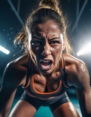  Self-discipline in sports training, athlete pushing through exhaustion 4