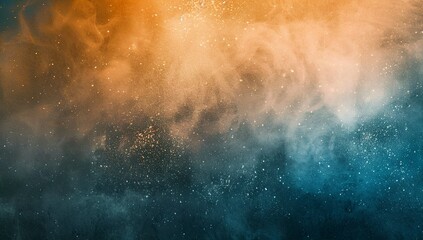 Fototapeta premium Dynamic Fiery Abstract Swirl with a Deep Blue Background