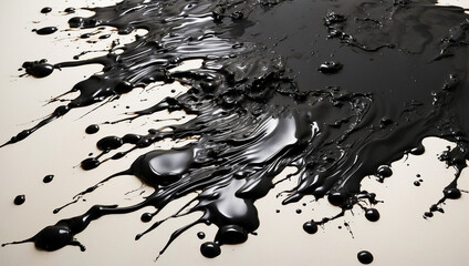 Intriguing Black Oil Stains: A Unique Texture for Artistic Projects