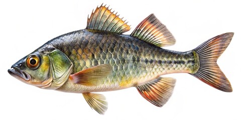 Fototapeta premium exotic fish isolated on white background