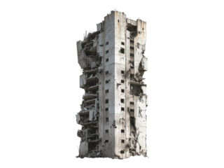 ruined skyscraper