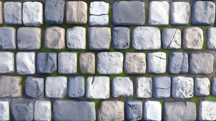 Explore the intricate patterns of medieval cobblestone pavement showcasing natural erosion and high-resolution detail