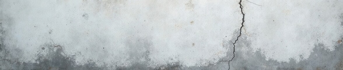 Obraz premium Weathered gray wall, cracked paint reveals decaying surface, mold , background, damage, detail