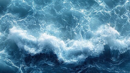 Fototapeta premium textured surface of clear blue water showing gentle waves
