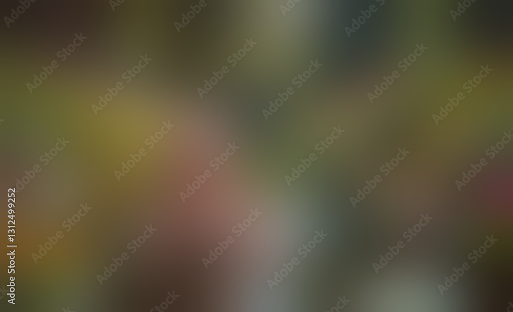 Aufkleber Blurry image of a person with a green background. The image is not clear and the person is not visible