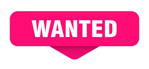 wanted sticker. wanted sign on transparent background