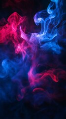 Fototapeta premium Ethereal Smoke Streams: An Abstract Dance of Color and Light, a Graphic Resource for Creative Designs, Wallpapers, and Modern Art Projects