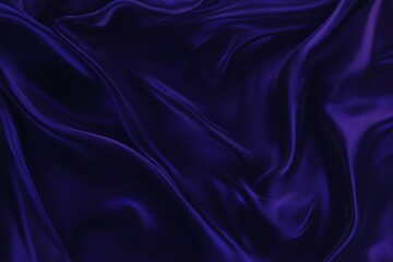 Obraz premium Elegant Deep Purple Fabric Waves, Rich Luxurious Texture and Fluid Drapes