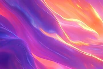 Fototapeta premium Ethereal waves of luminous colors, a dreamscape of fluidity and motion
