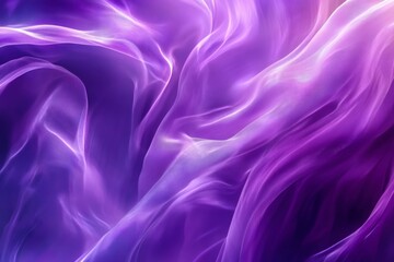 Obraz premium Abstract Flowing Silk Texture in Amethyst Purple Tones with Soft Lighting