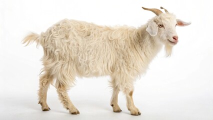 Obraz premium Angora Goat On White Background