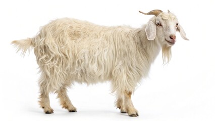 Obraz premium Angora Goat On White Background