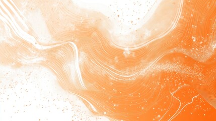 Fototapeta premium Abstract Orange Wave Art: A Fluid, Dreamlike Composition