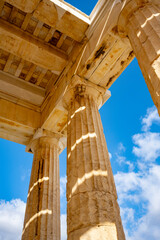 Architectural masterpiece, the Parthenon, a unique UNESCO world heritage archaeological site of...