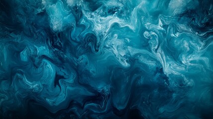Naklejka premium deep blue and teal abstract background with soft glowing highlights and fluid patterns, sleek and artistic, dynamic and futuristic modern concept
