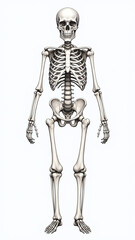 watercolor skeleton illustration available single image isolated background various