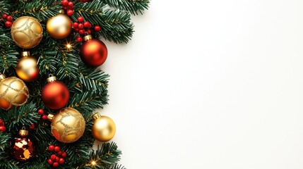 Christmas Ornaments & Fir Branches