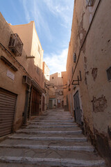 Street of Beni Isguen during sunset Ghardaia