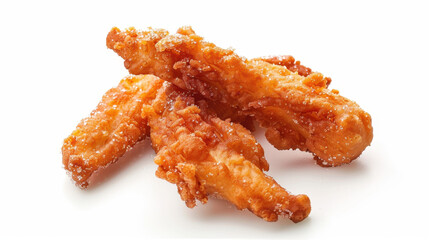 churros coated in sugar isolated in white