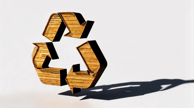 Wooden Recycle Symbol: A Sustainable and Eco-Friendly Design