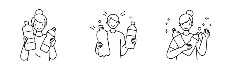 The people drinking water icon, which can be used in web designs and mobile applications, can be customized in vector format.