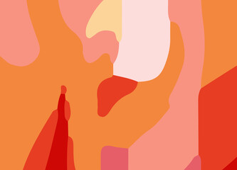 Obraz premium Fiery Fusion of Red and Orange Bold and Vibrant Abstract Background. A Radiant Blend of Warm Red and Orange Tones in a Dynamic Abstract Design. Shades of Red and Orange Creating a Abstract Artwork