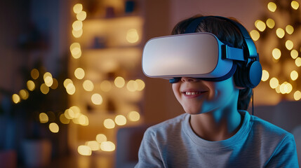 VR Class Experience for Kids in Cozy Living Space