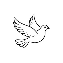 Obraz premium dove of peace vector illustration