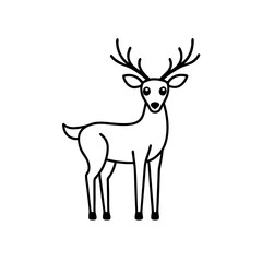 Fototapeta premium deer vector illustration