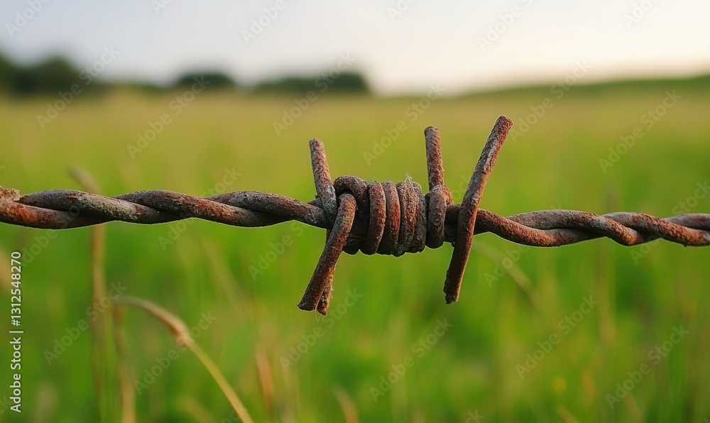 Poster the impact of barbed wire fences on global unity a symbolic representation of boundaries and connect