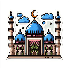 Illustration vector design of Mosque