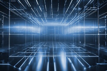 Abstract blue digital background for data technology