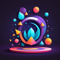 abstract 3d colorful background