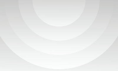 White gradient background. Abstract circle design. Vector illustration semi circle. Eps10
